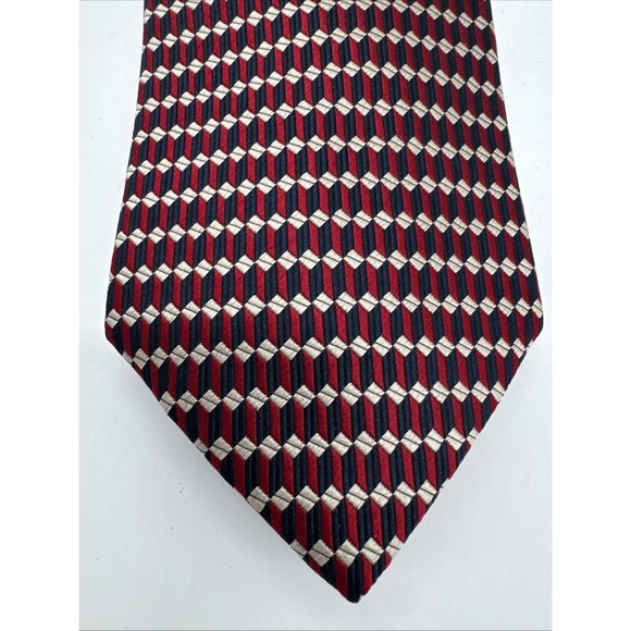 Roundtree & Yorke Other - Roundtree & Yorke Silk Handmade Neck Tie Red Blue 58"